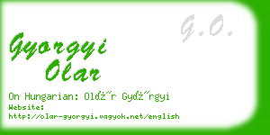 gyorgyi olar business card